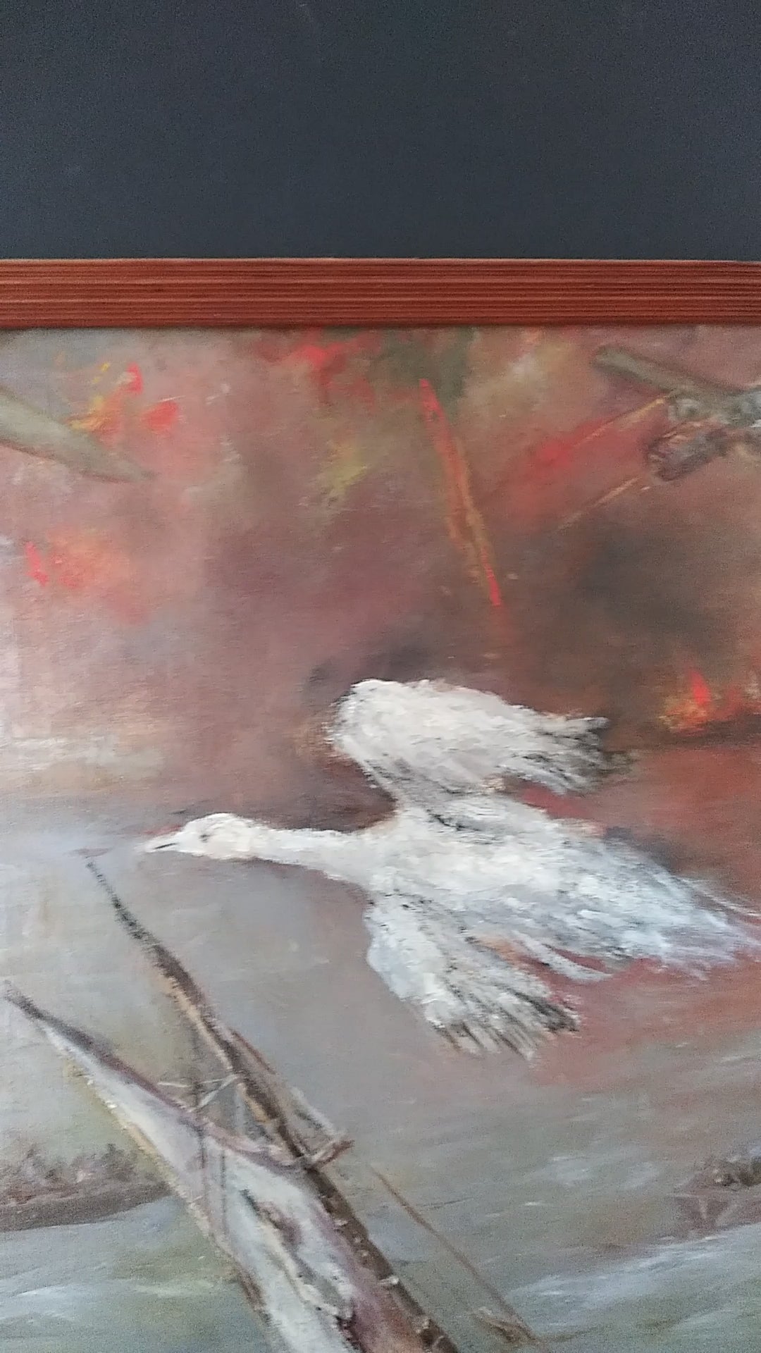 The Snow Goose Oil signed Bradshaw Illustration of story by Paul Gallico