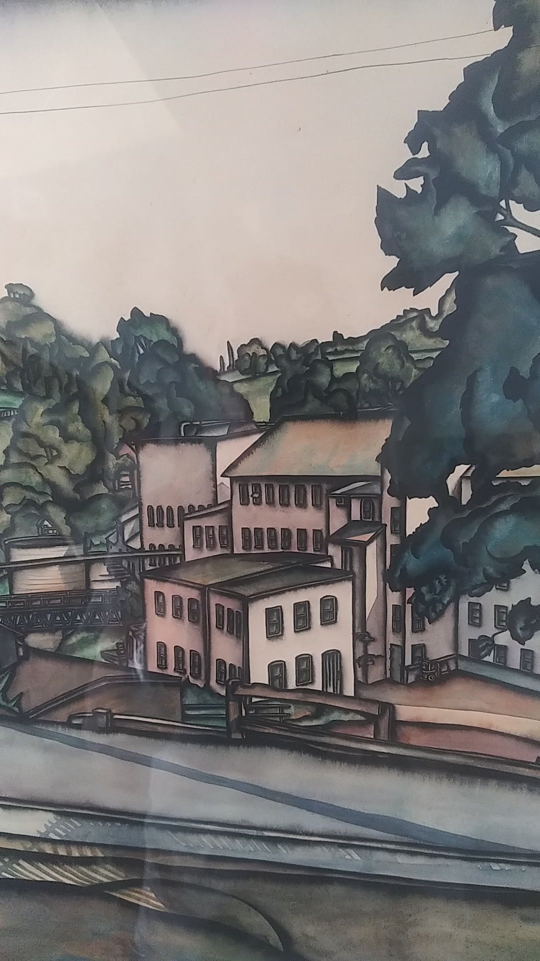 Kent Wool Mills by Marguerite Gaudin - 1935 - Exhibited at The Art Institute