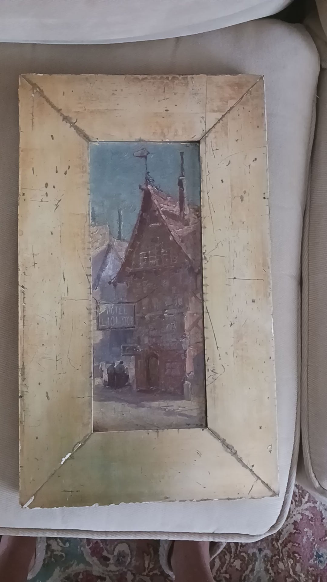 John La Farge Hotel Lion d'Or Oil on Canvas