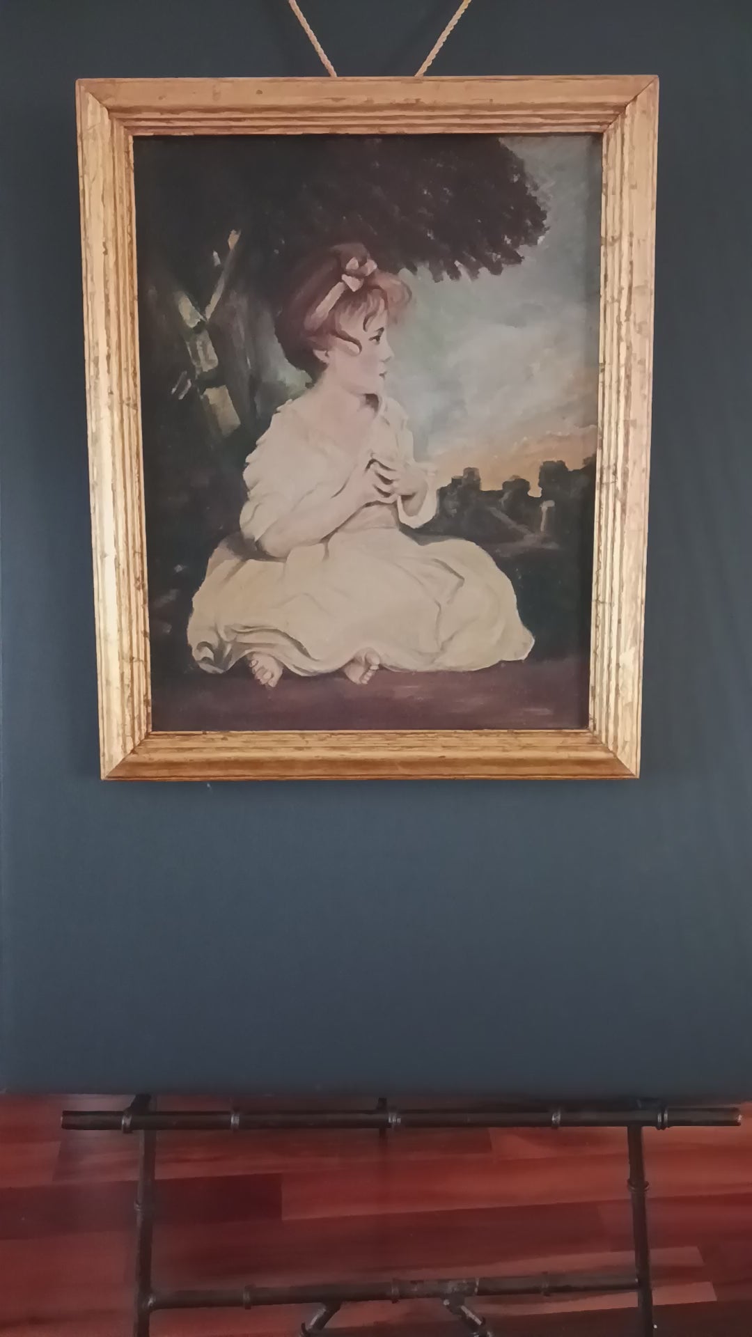 C. 1900 - The Age of Innocence - oil on canvas after Sir Joshua Reynolds
