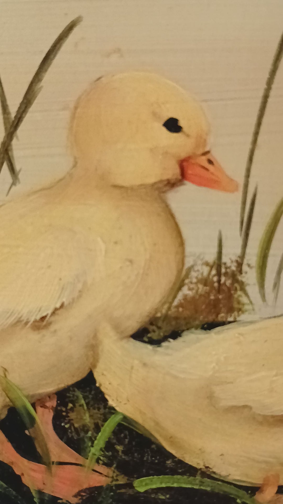 Baby Ducks Oil on Panel by Maria Lak