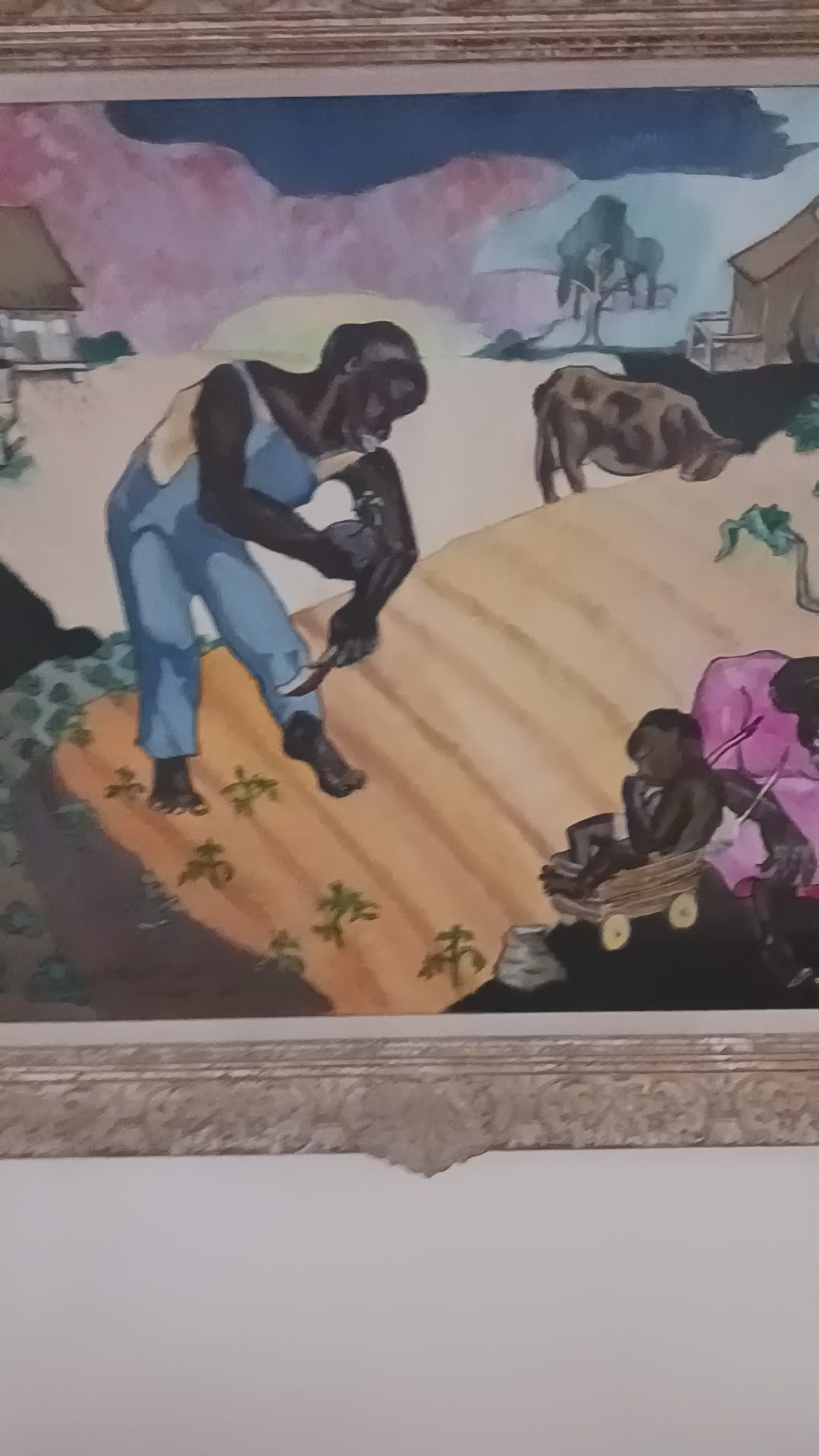 Black Farmer - 1989 Oil on Canvas by Michael Pacitti after Selma Lee