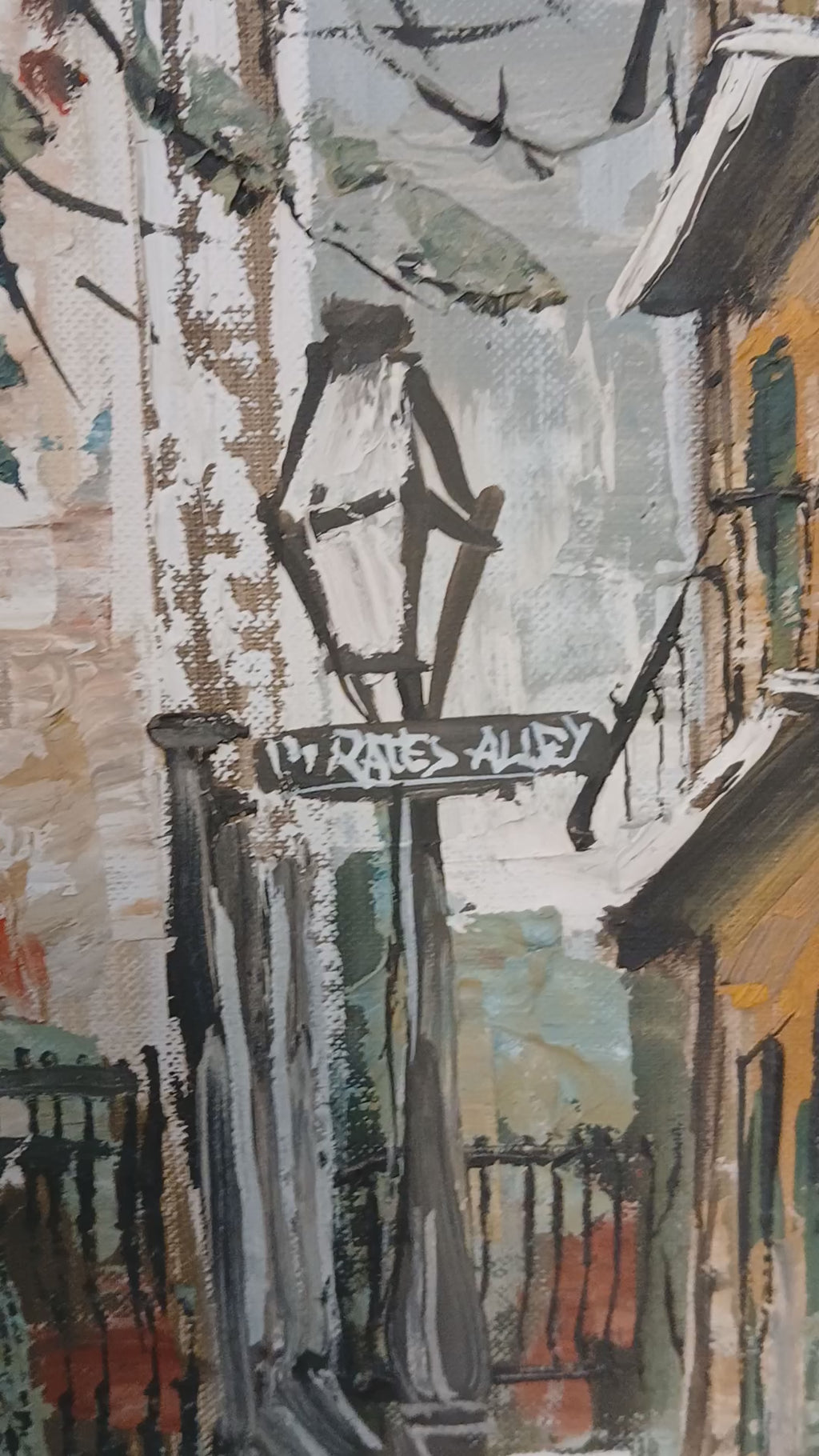Pair of New Orleans Oils on Board by Maggie Hartnett Famous Mid-Century Artist