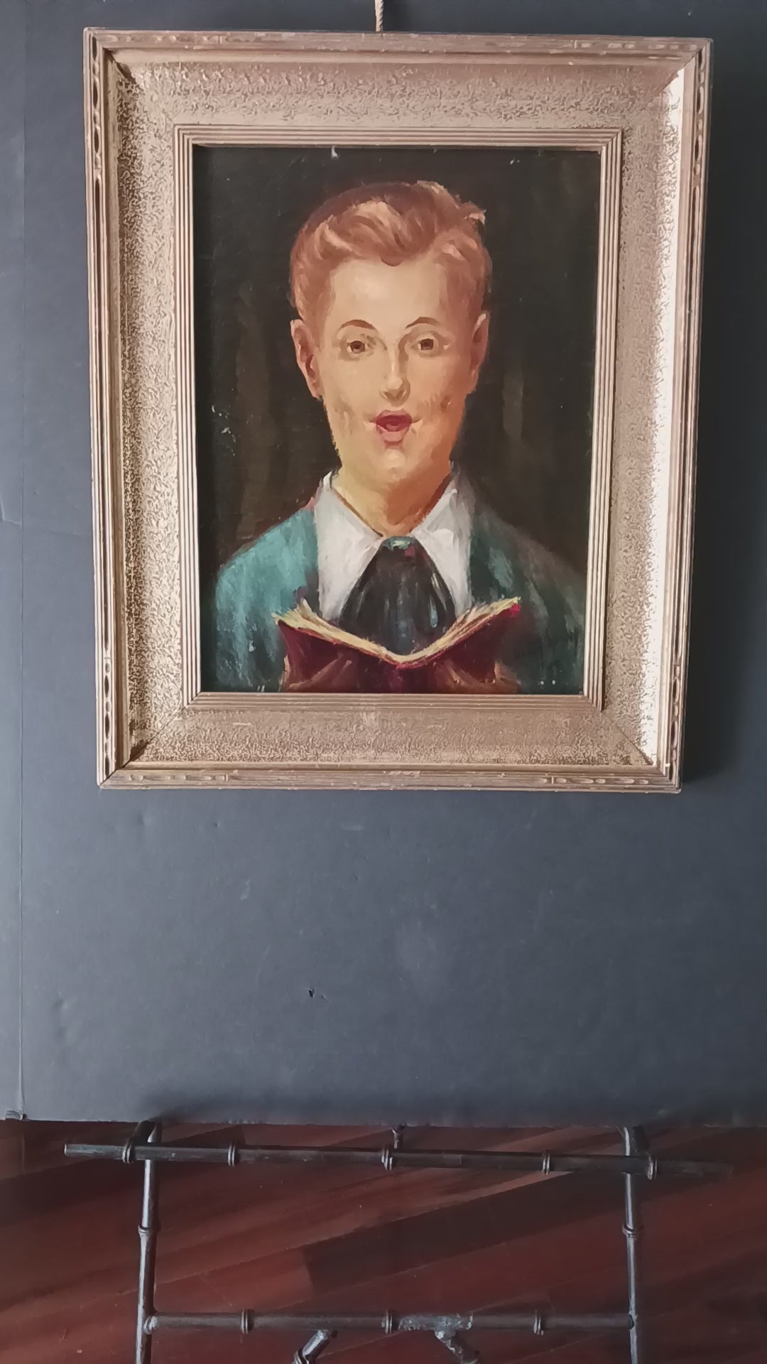 The Choir Boy - oil on board by Nunzio La Spina, 1952 Listed Artist