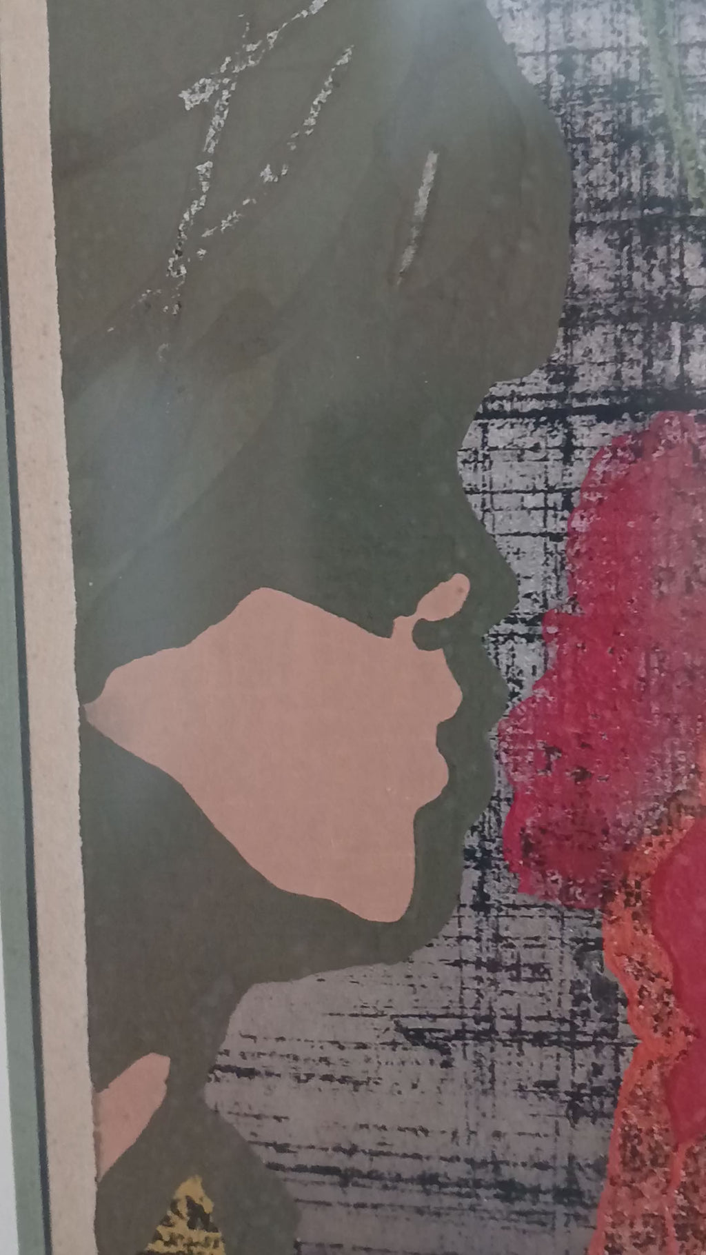 Tadashi Nakayama Child with Poppies 1956 Woodblock Print