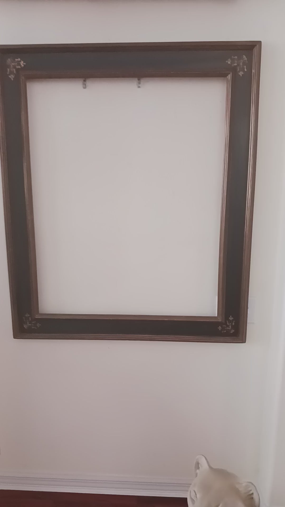 Vintage Large Italian Sgrafitto Style Picture Frame 36 1/2 x 29 1/2 Rabbet