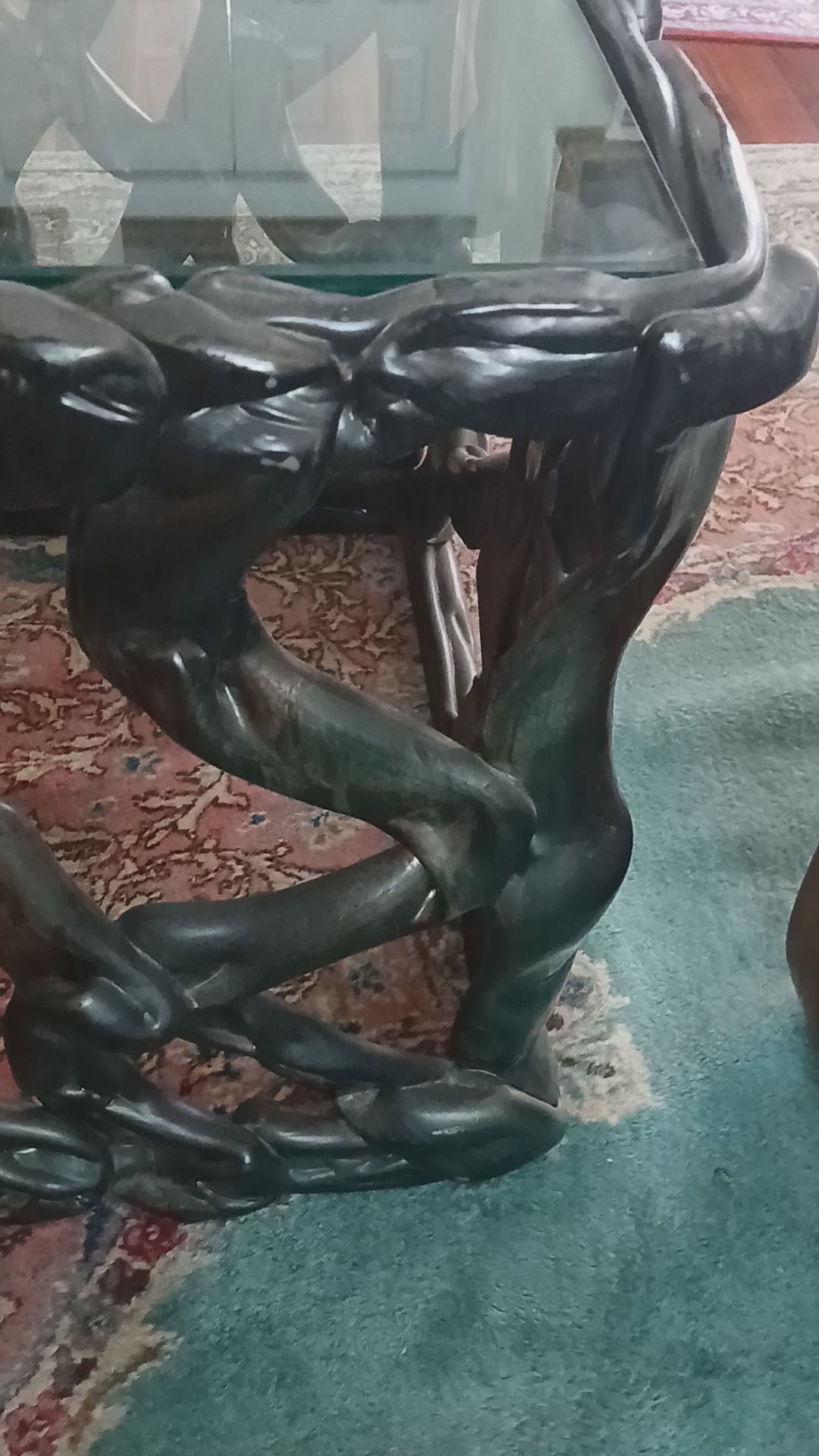 Fabulous Vintage Rectangular "Pulled Taffy" Table Style of TONY DUQUETTE
