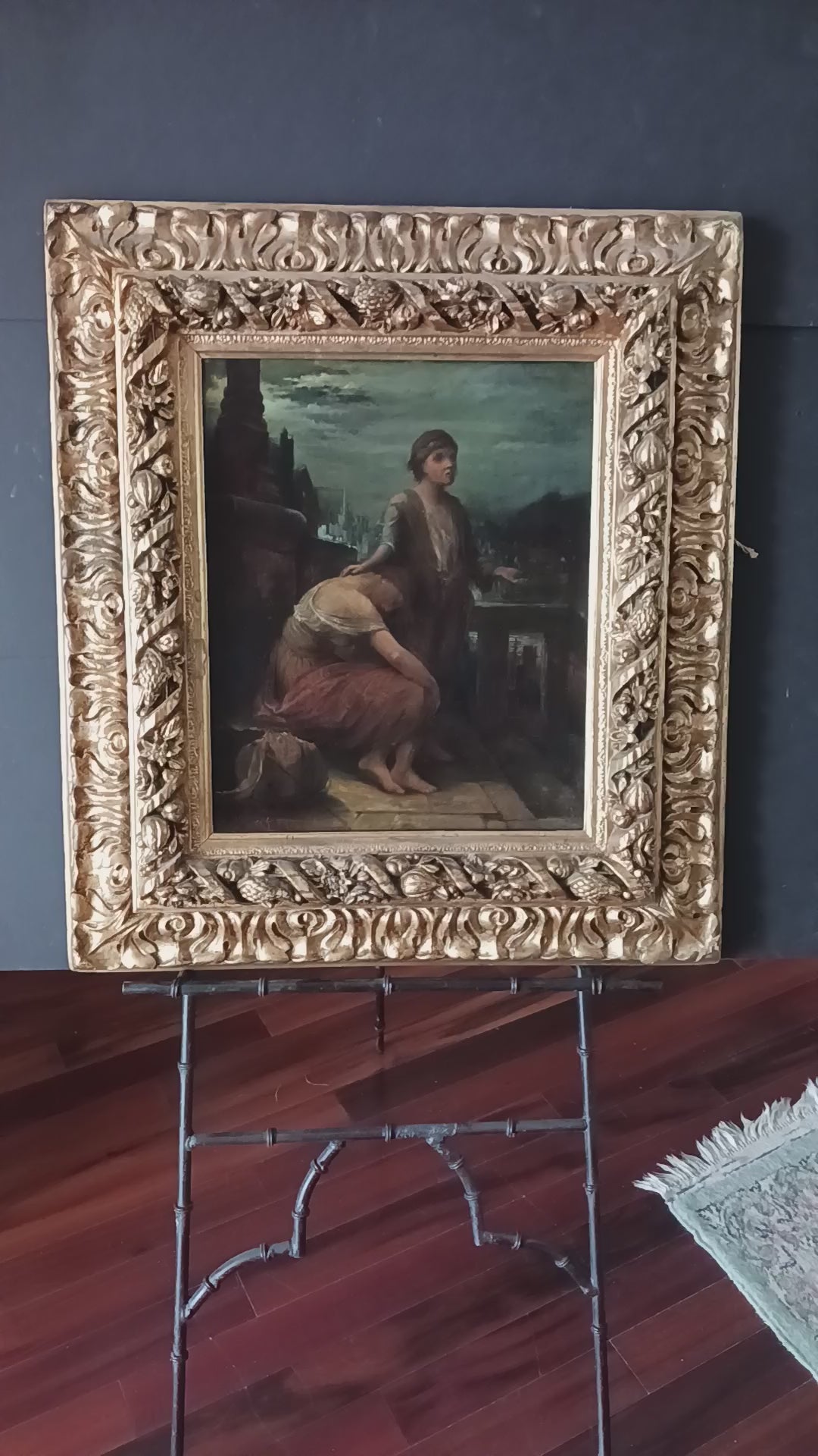 1883 Oil on board The Runaways signed CWK- Museum Quality Painting!
