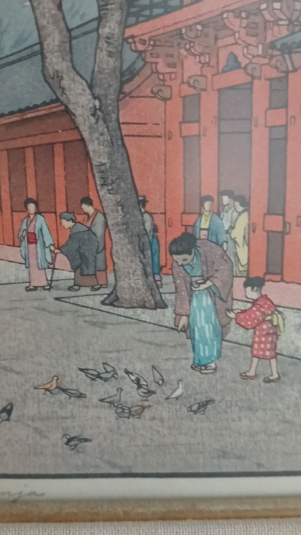 Toshi Yoshida Hiejinja Woodblock Print