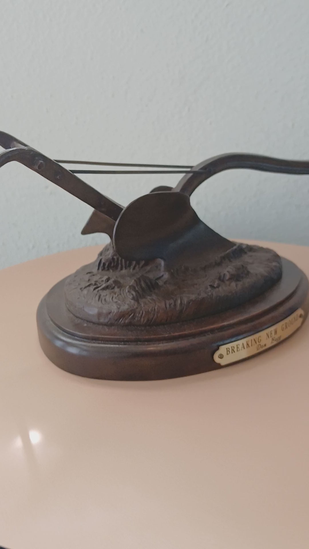 Historical Bronze Sculpture -Breaking New Ground - by Canadian Artist Don Begg