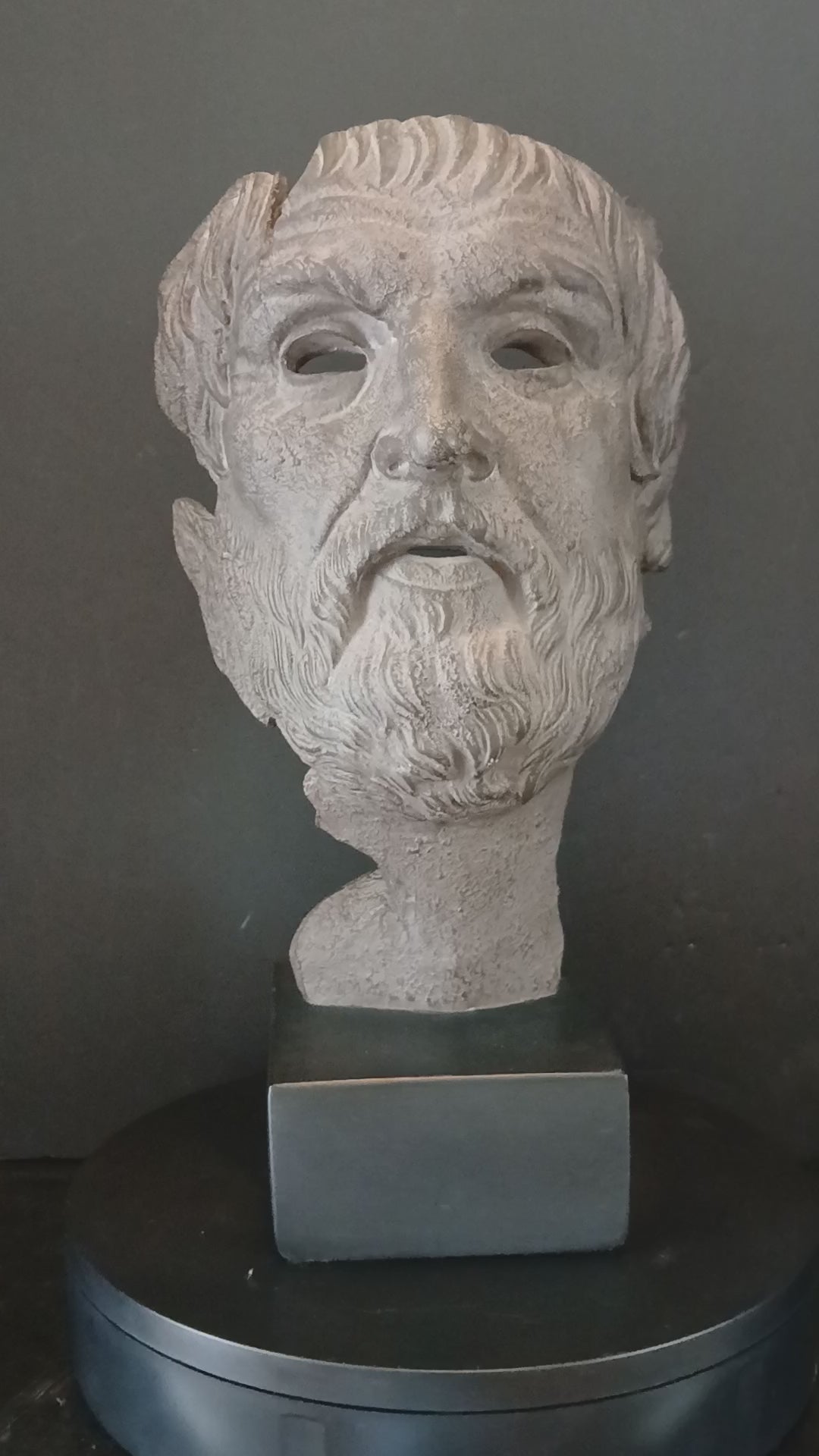 Stunningly Impressive Mask Sculpture of Homer, Iconic Greek Poet