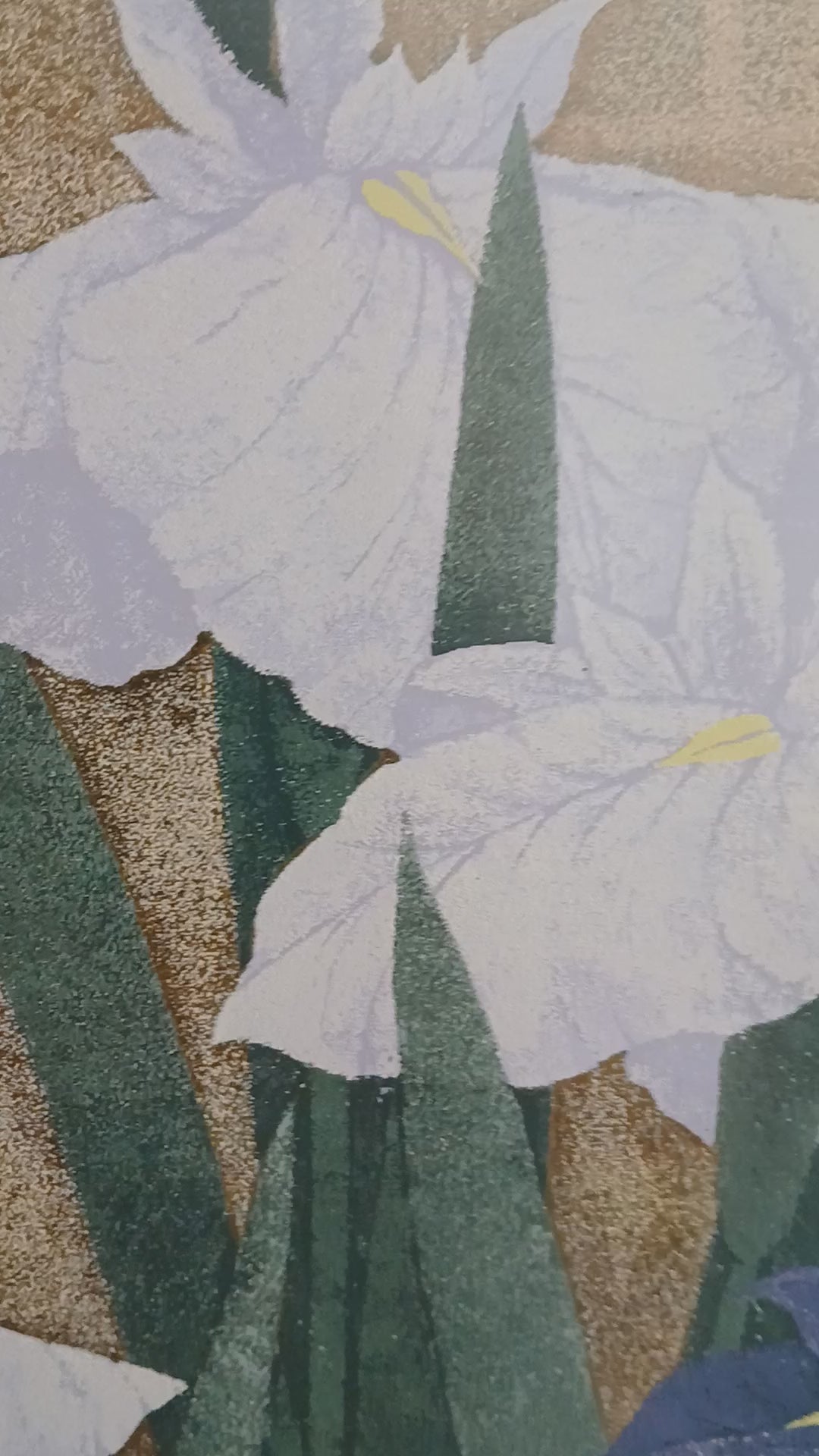 Sugiura Kazutoshi Iris No. 95 Woodblock Print