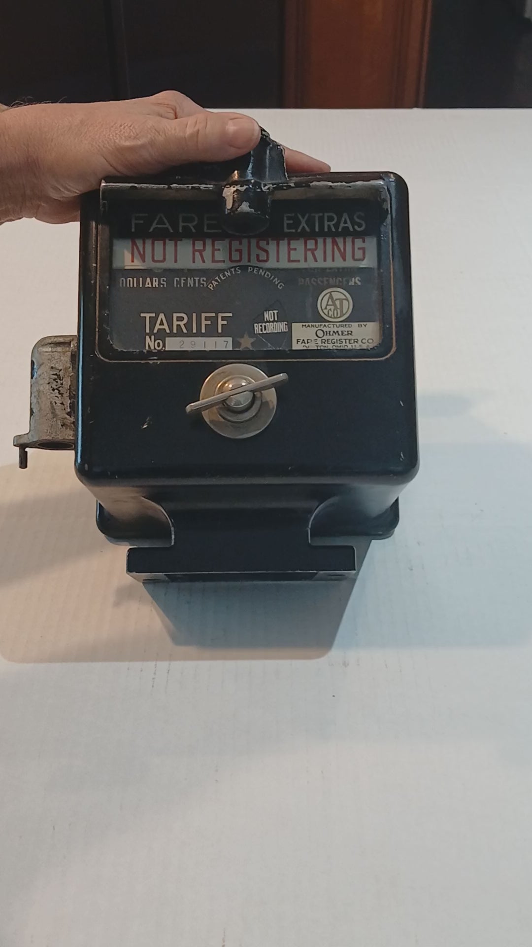 Ohmer Taxi Fare Meter Register - Early 20th Century- Still working!