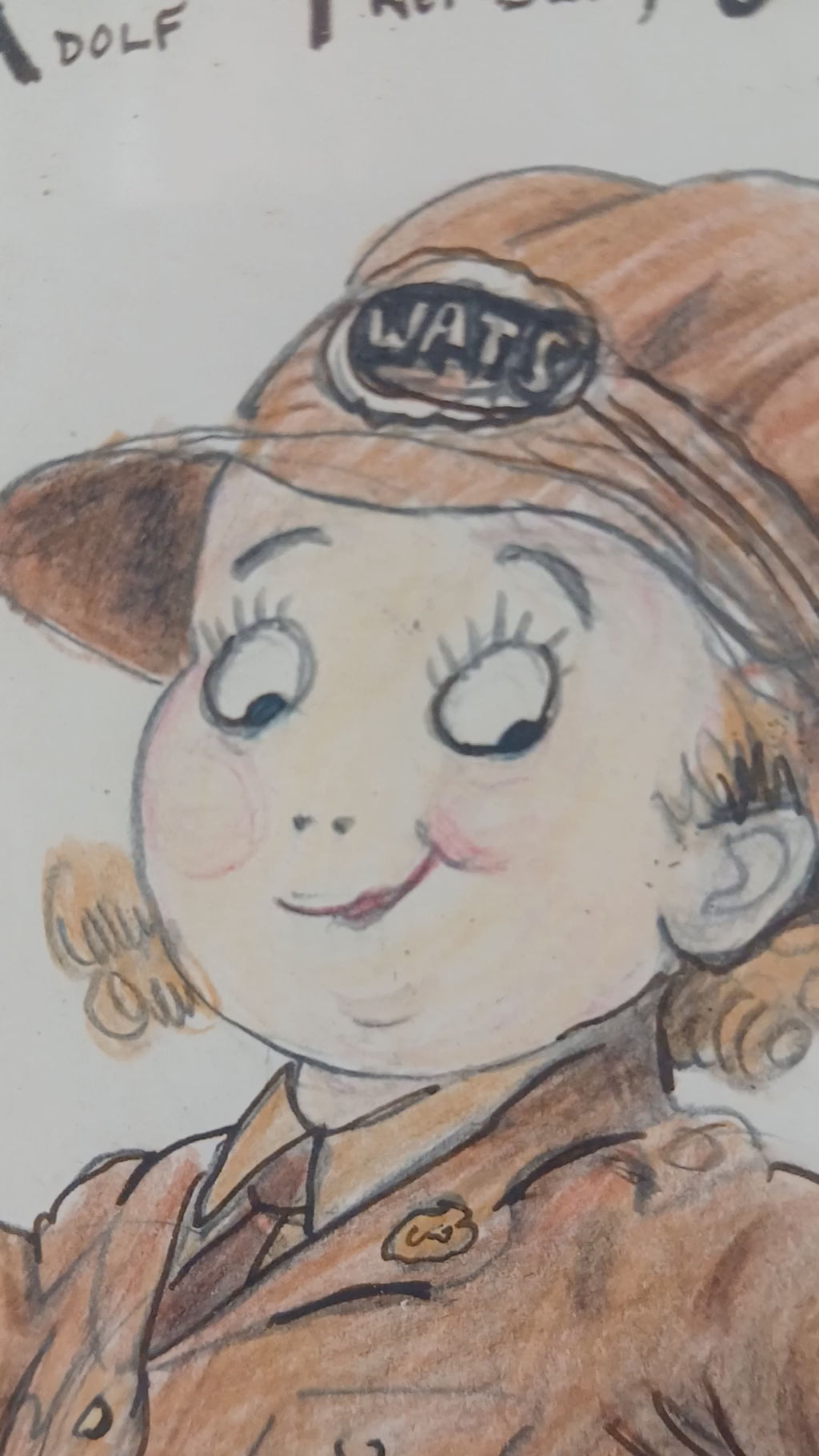 Australian (Queensland) Women's Auxiliary Transport Service WWII Cartoon