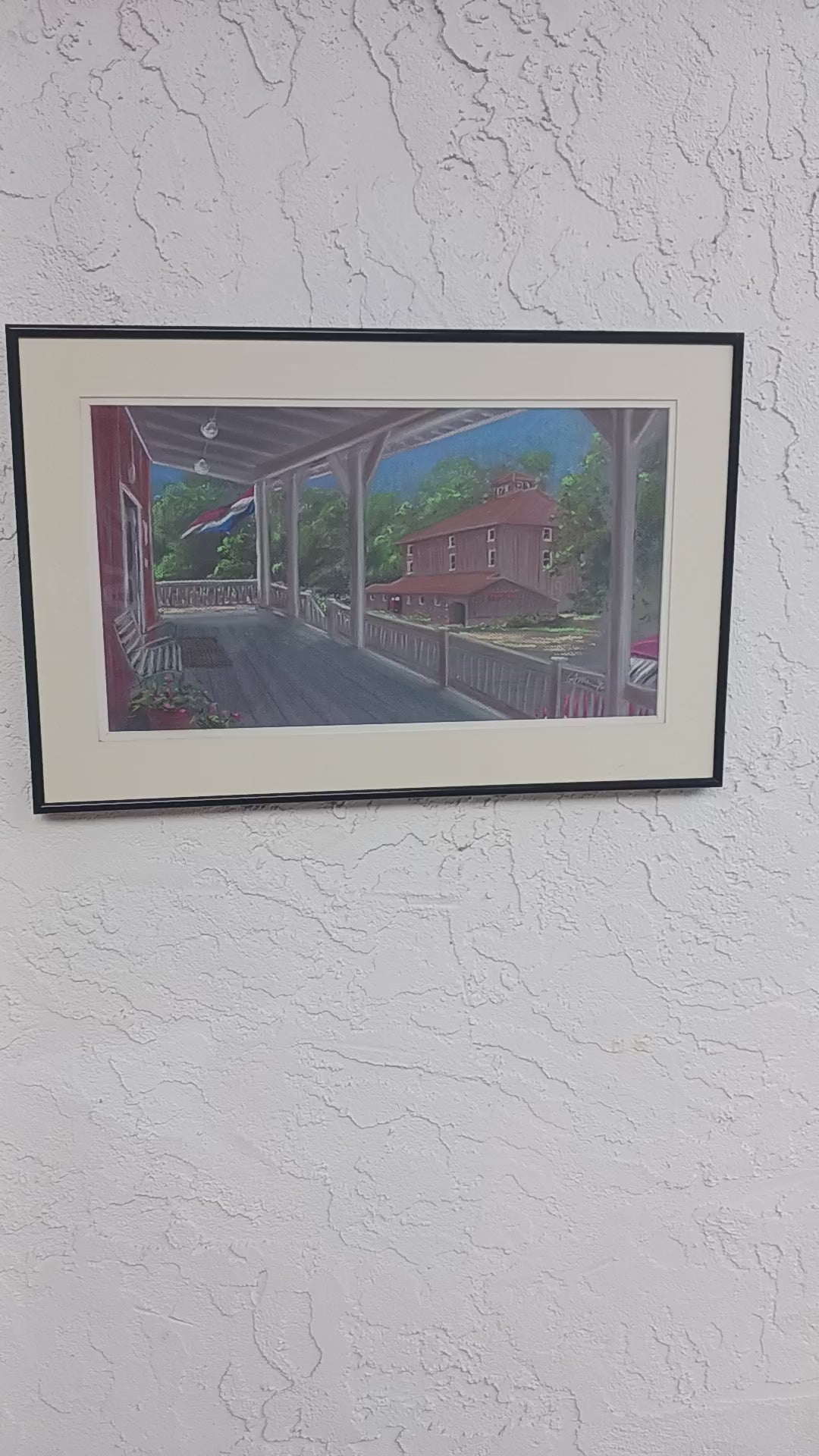 Open for Business - 1996 Pastel on Paper by New Jersey Artist Chris Maier