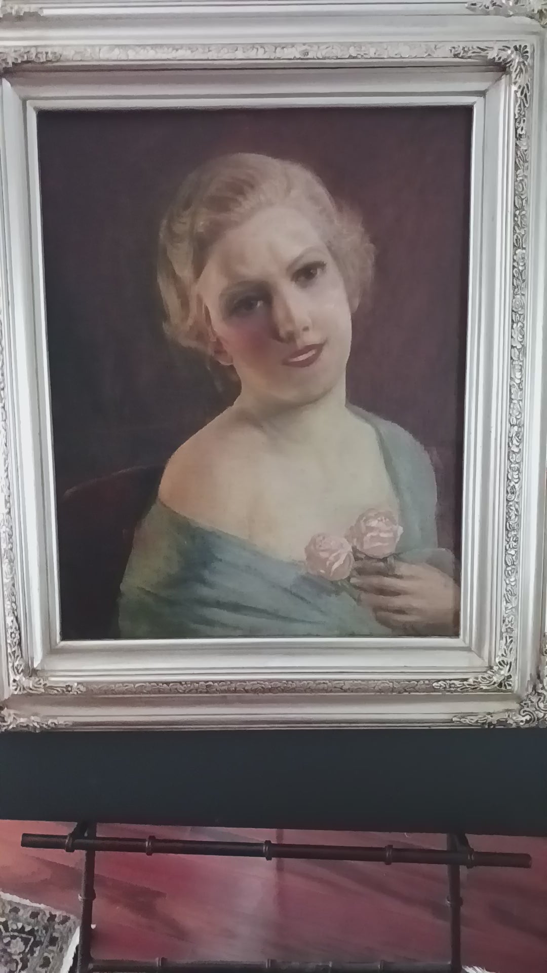 Jazz Age Girl - 1920's Oil (Daisy Buchanan?) by Felice Aquadro 1865-1950 Listed