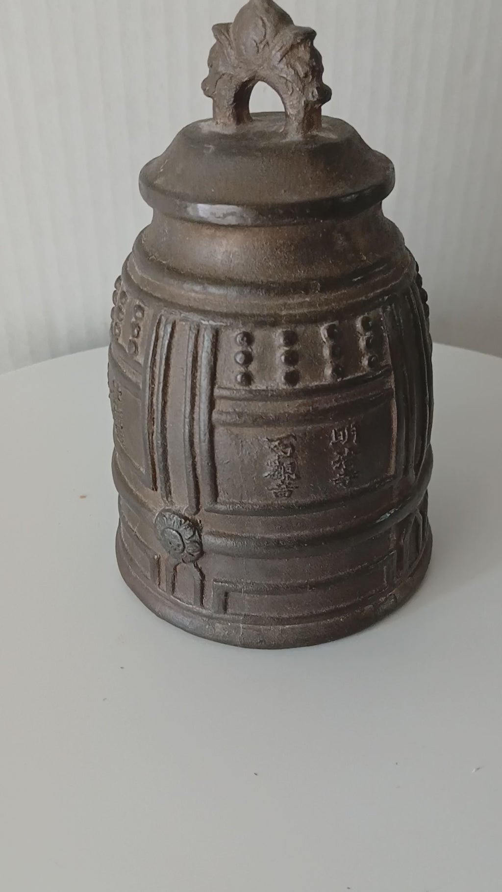 Antique Japanese Bronze Buddhist Temple Bell